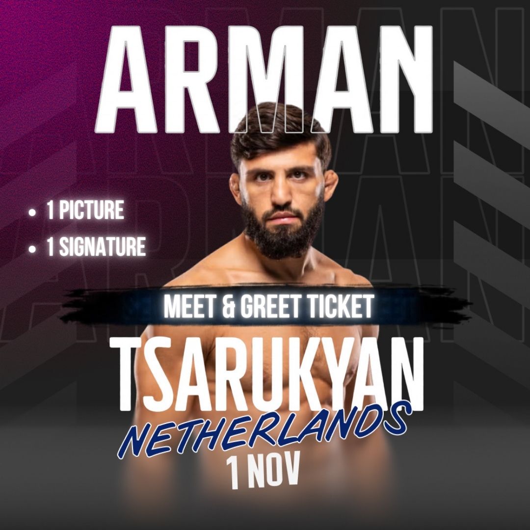Arman Tsarukyan Meet & greet Ticket Almere