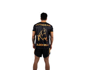 THE JOYAGEAR GOLDEN WOLF SHIRT Schwarz/Gold