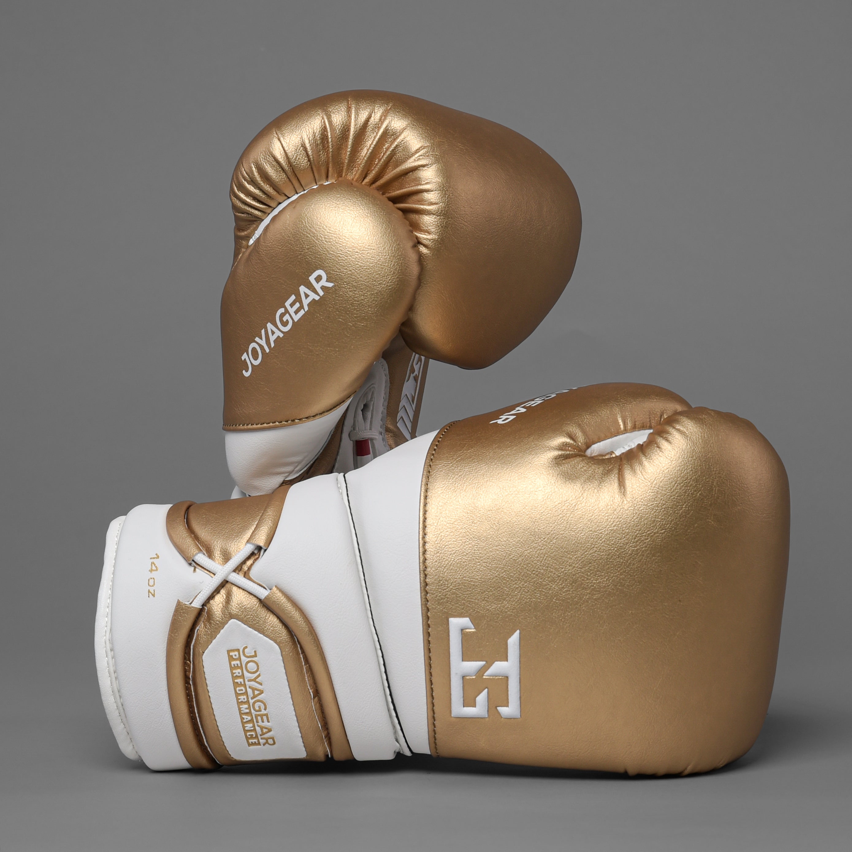 Joyagear Performance V2 Schnür-Boxhandschuhe Weiß/Gold