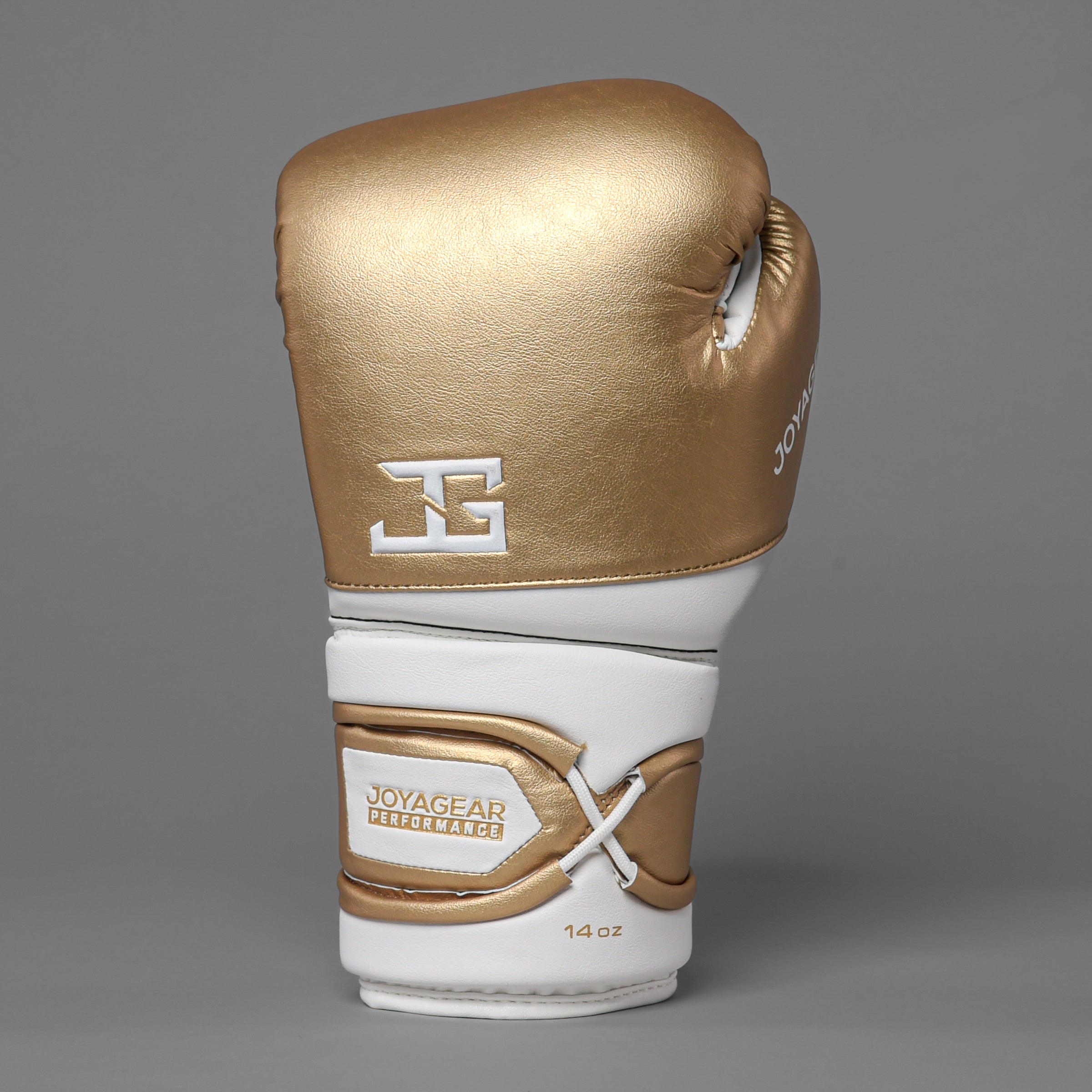 Joyagear Performance V2 Schnür-Boxhandschuhe Weiß/Gold