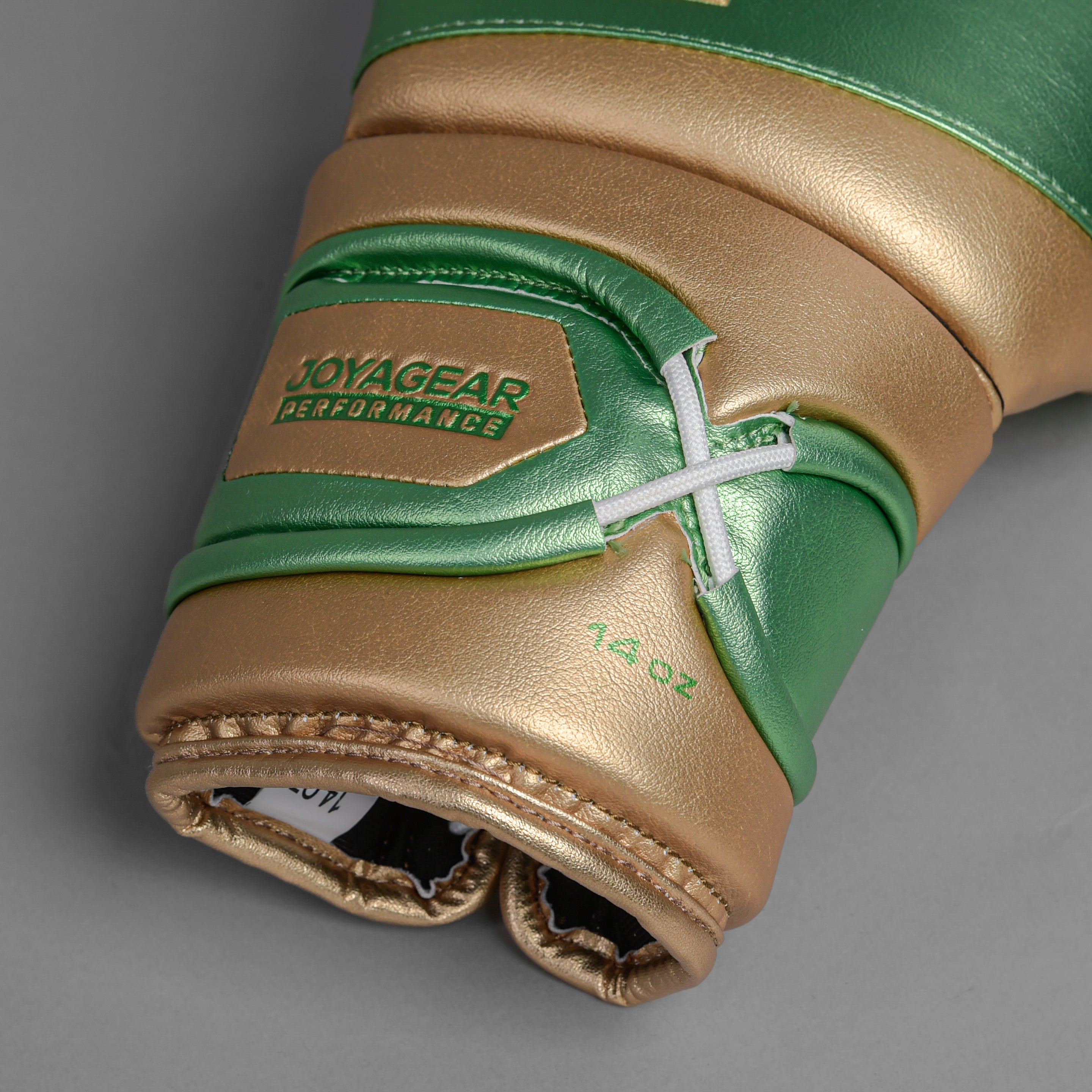 Joyagear Performance V2 Schnür-Boxhandschuhe Grün/Gold
