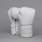Joyagear Elite Performance Schnür-Boxhandschuhe Leder Weiss