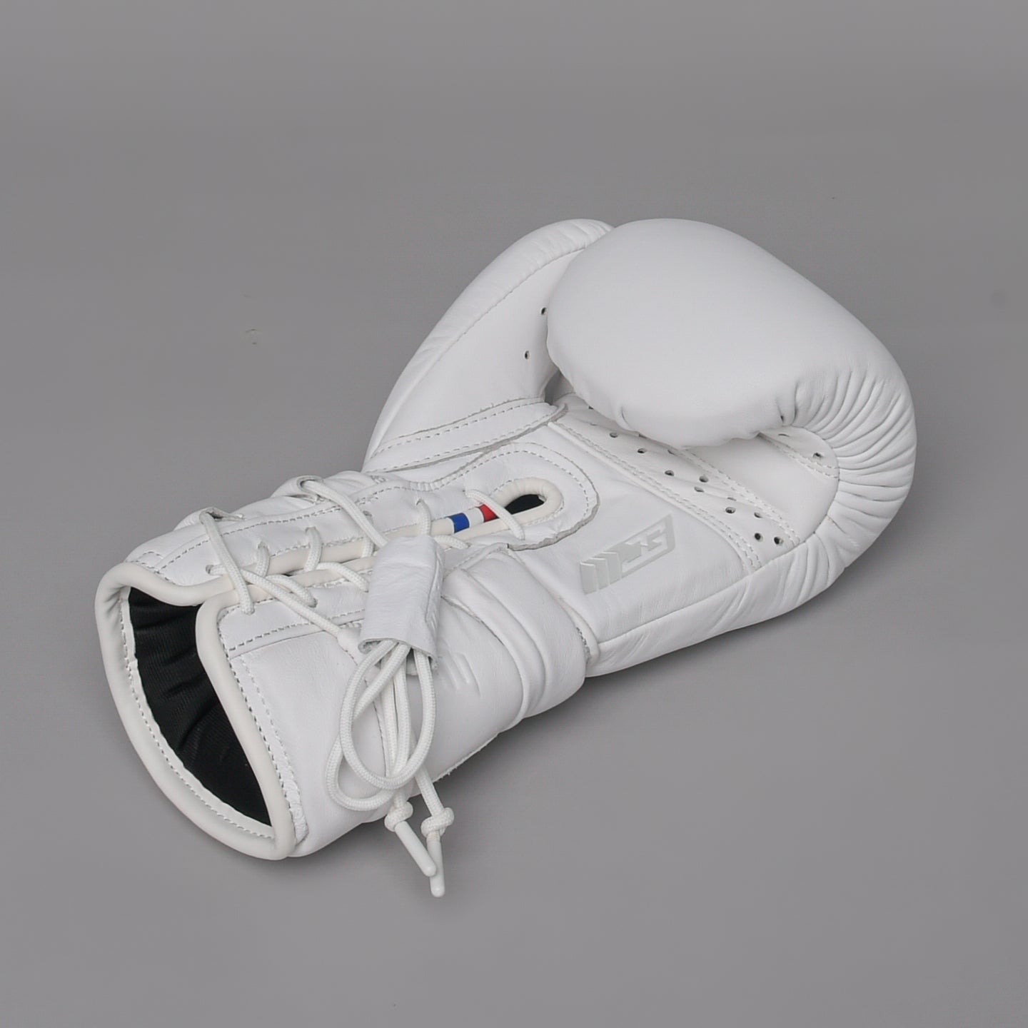 Joyagear Elite Performance Schnür-Boxhandschuhe Leder Weiss