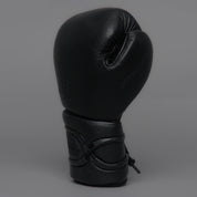 Joyagear Elite Performance Schnür-Boxhandschuhe Leder Schwarz