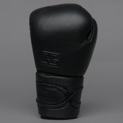 Joyagear Elite Performance Schnür-Boxhandschuhe Leder Schwarz