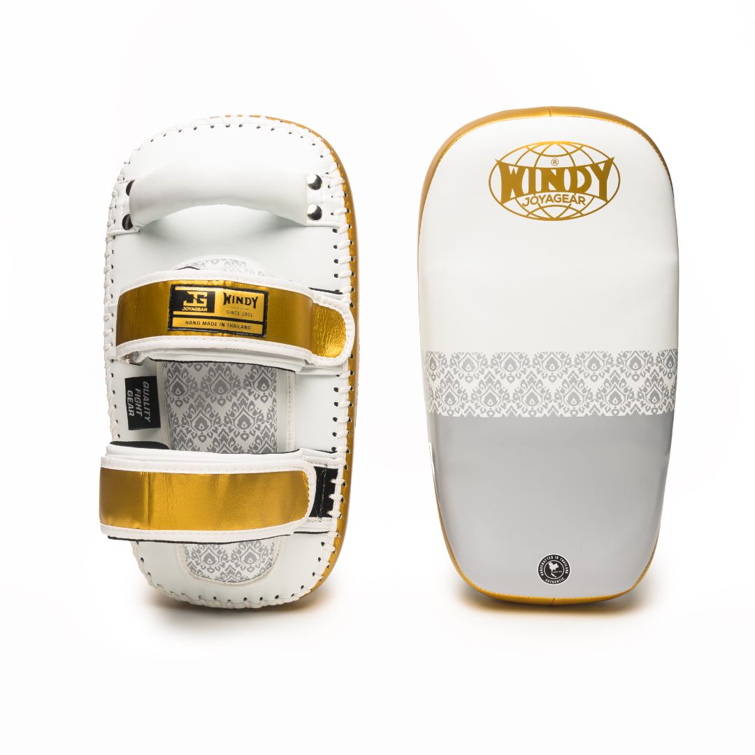 Joyagear X Windy Thai Pads Weiß/Gold