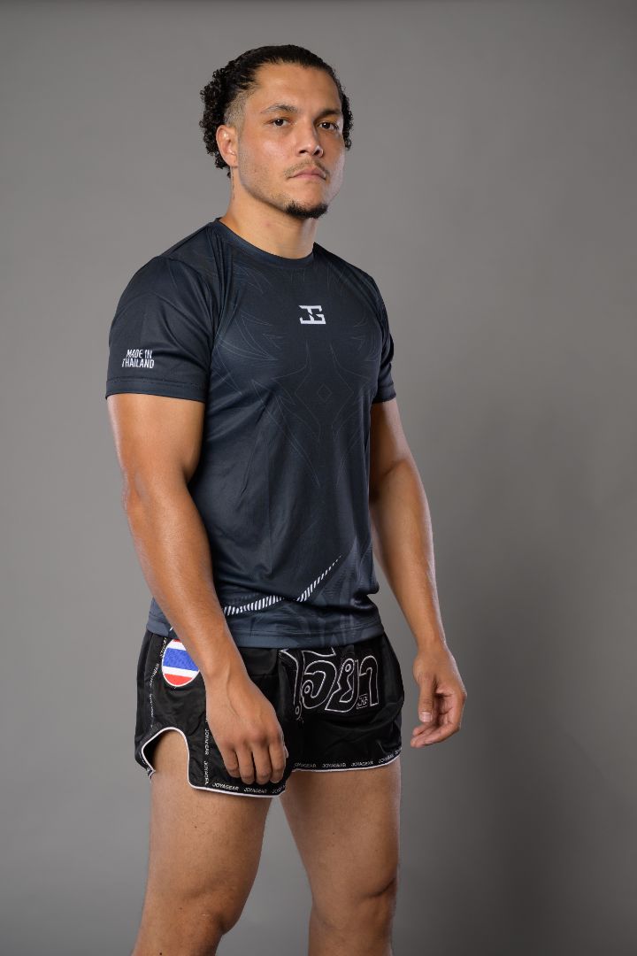 Joyagear Muay Thai Shirt Schwarz/Weiß