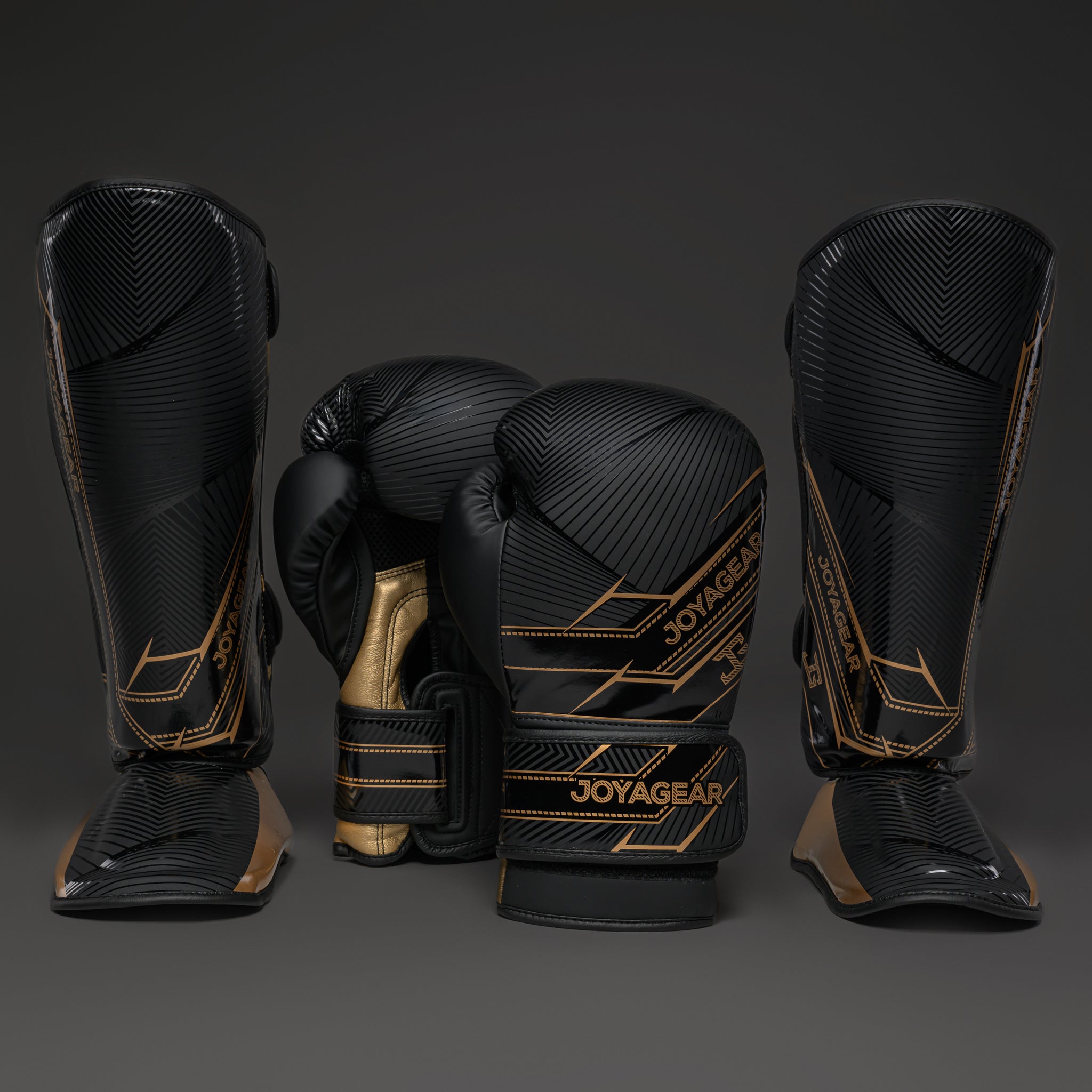 Joyagear Essential Pro Schienbeinschoner Schwarz/Gold