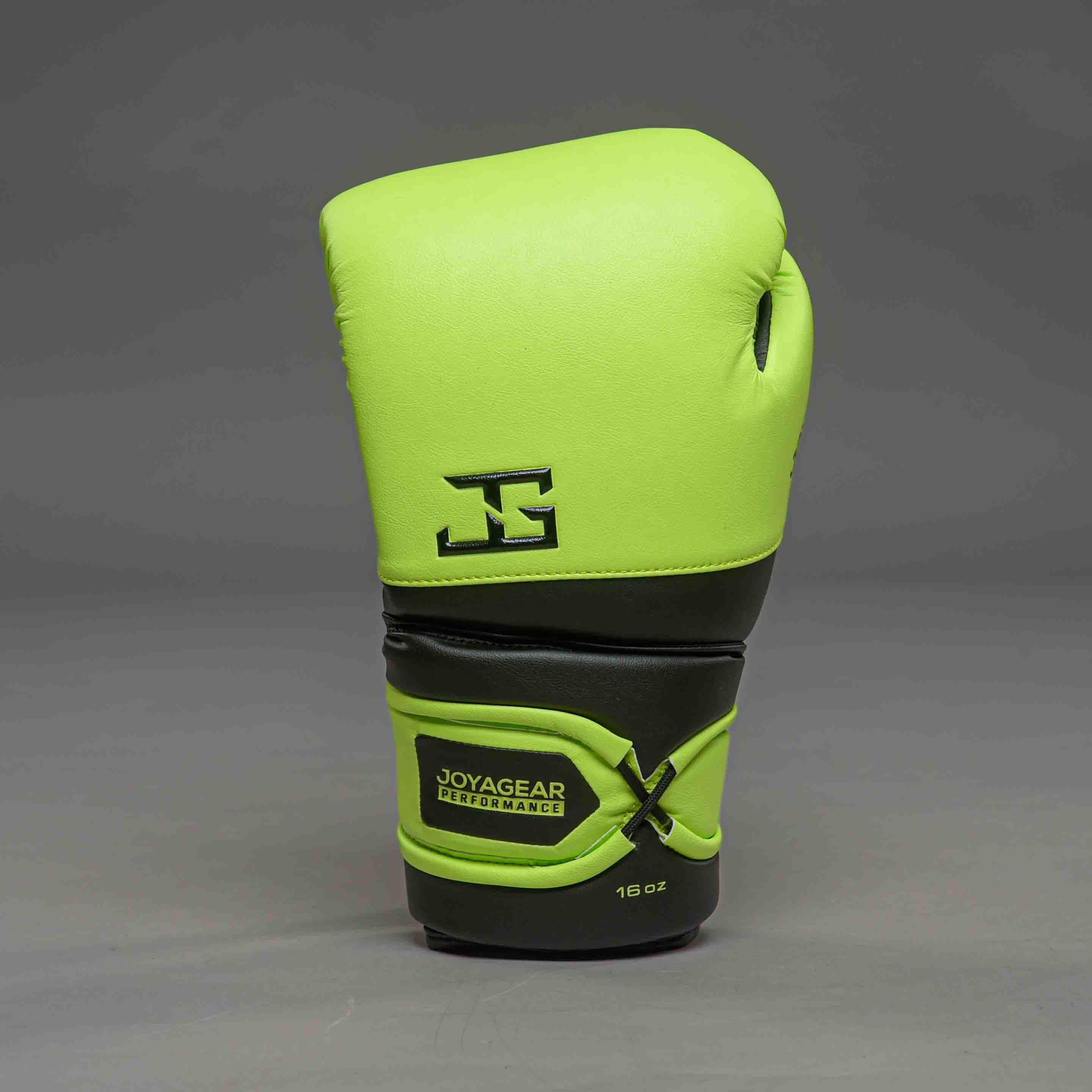 Joyagear Performance V2 Schnür-Boxhandschuhe Limettengrün/Schwarz