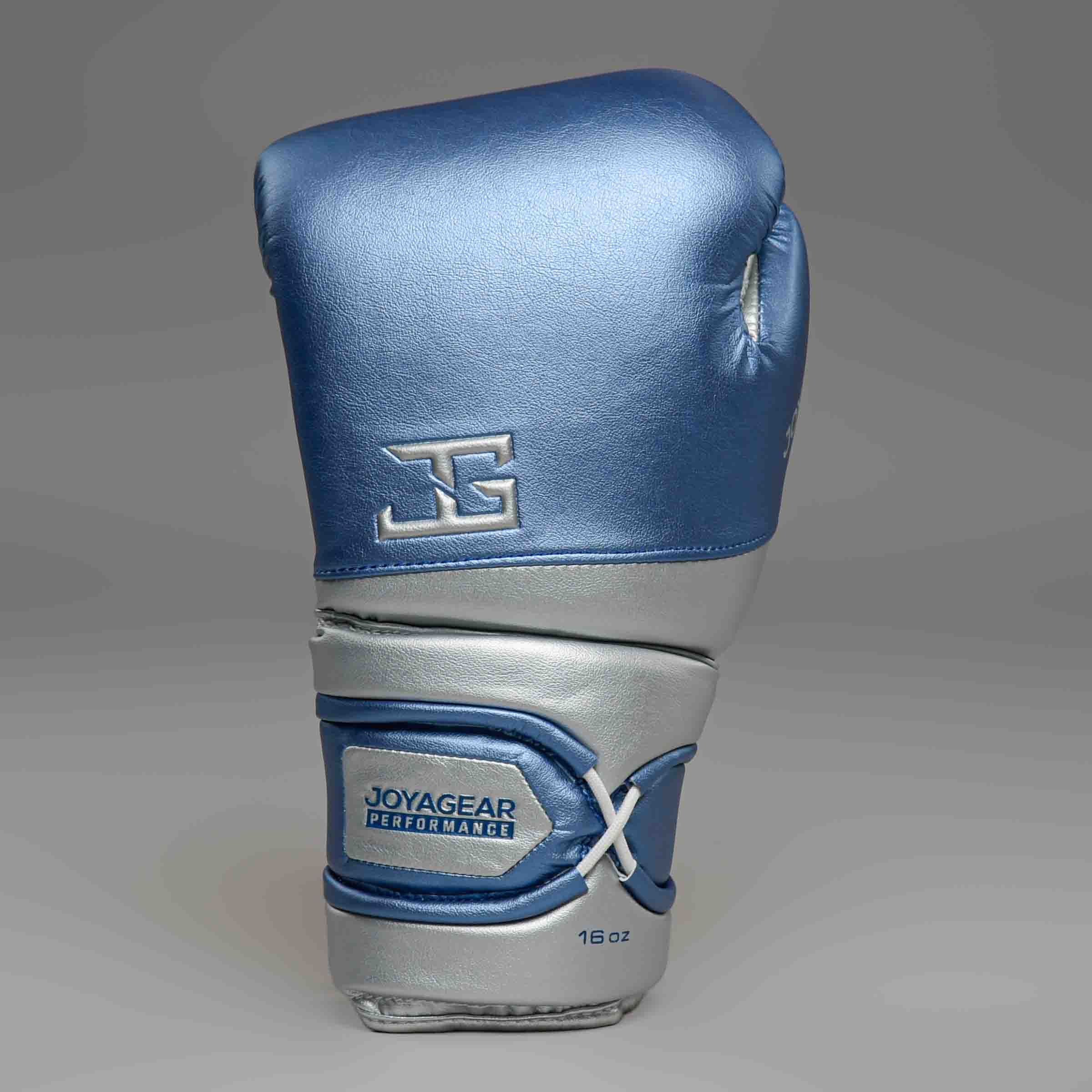 Joyagear Performance V2 Schnür-Boxhandschuhe Blau/Silber