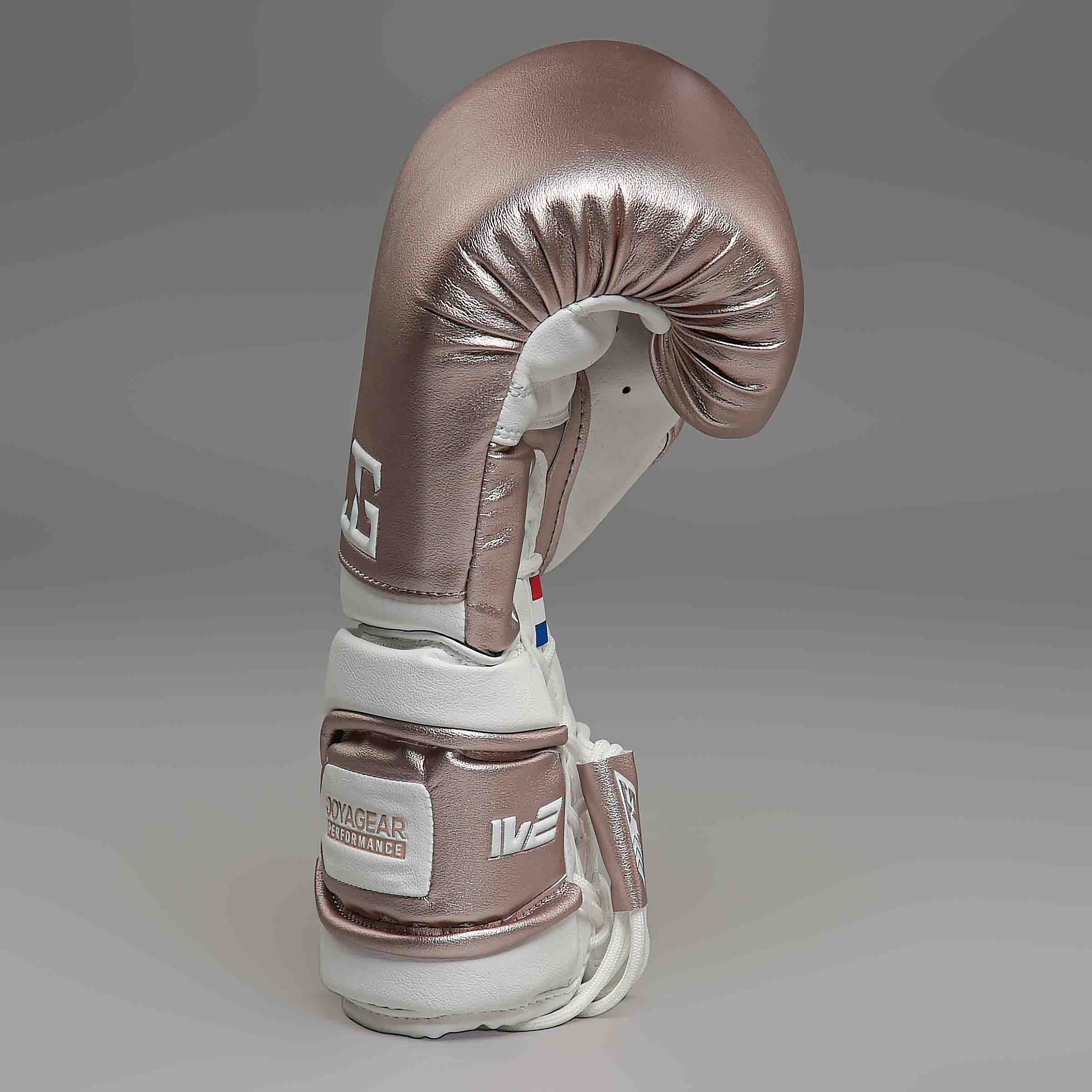 Joyagear Performance V2 Schnür-Boxhandschuhe Roségold/Weiß