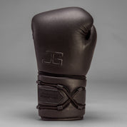 Joyagear Elite Performance Schnür-Boxhandschuhe Leder Schwarz