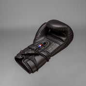 Joyagear Elite Performance Schnür-Boxhandschuhe Leder Schwarz