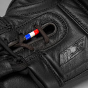 Joyagear Elite Performance Schnür-Boxhandschuhe Leder Schwarz