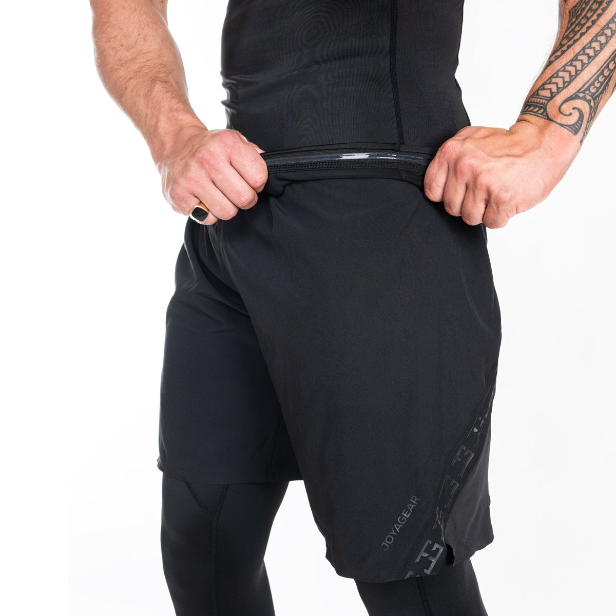 Joya Rashguard Langarm - Schwarz/Weiß