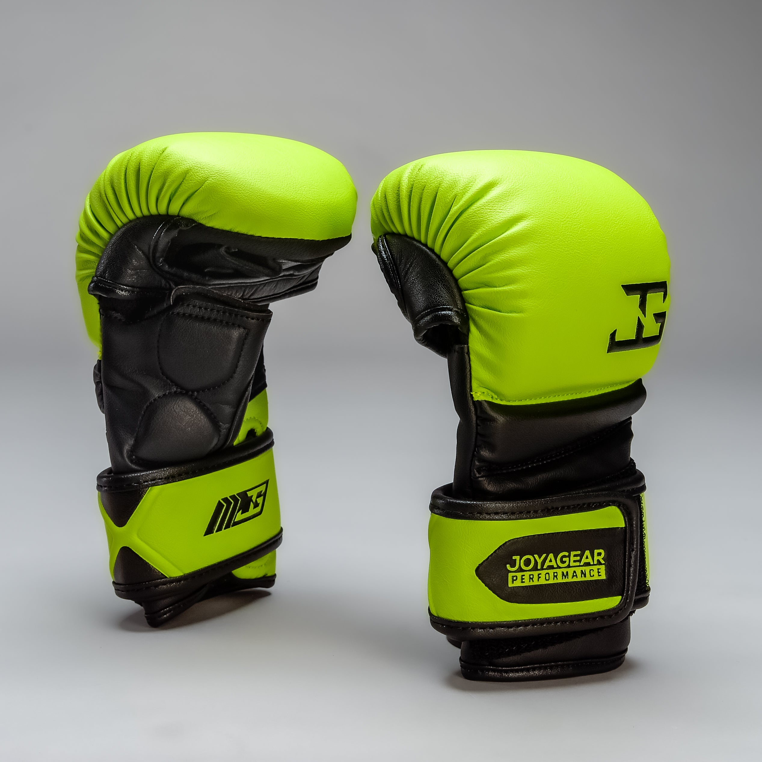 Joyagear Performance MMA Handschuhe Schwarz/Limettengrün