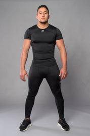 Joya Rashguard Kurze Ärmel - Schwarz/Weiß