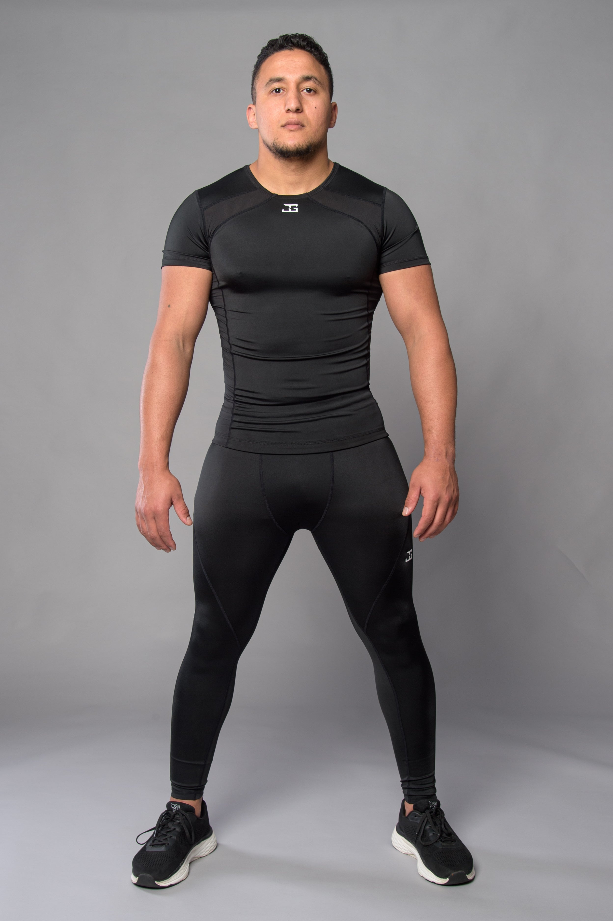 Joya Rashguard Kurze Ärmel - Schwarz/Weiß