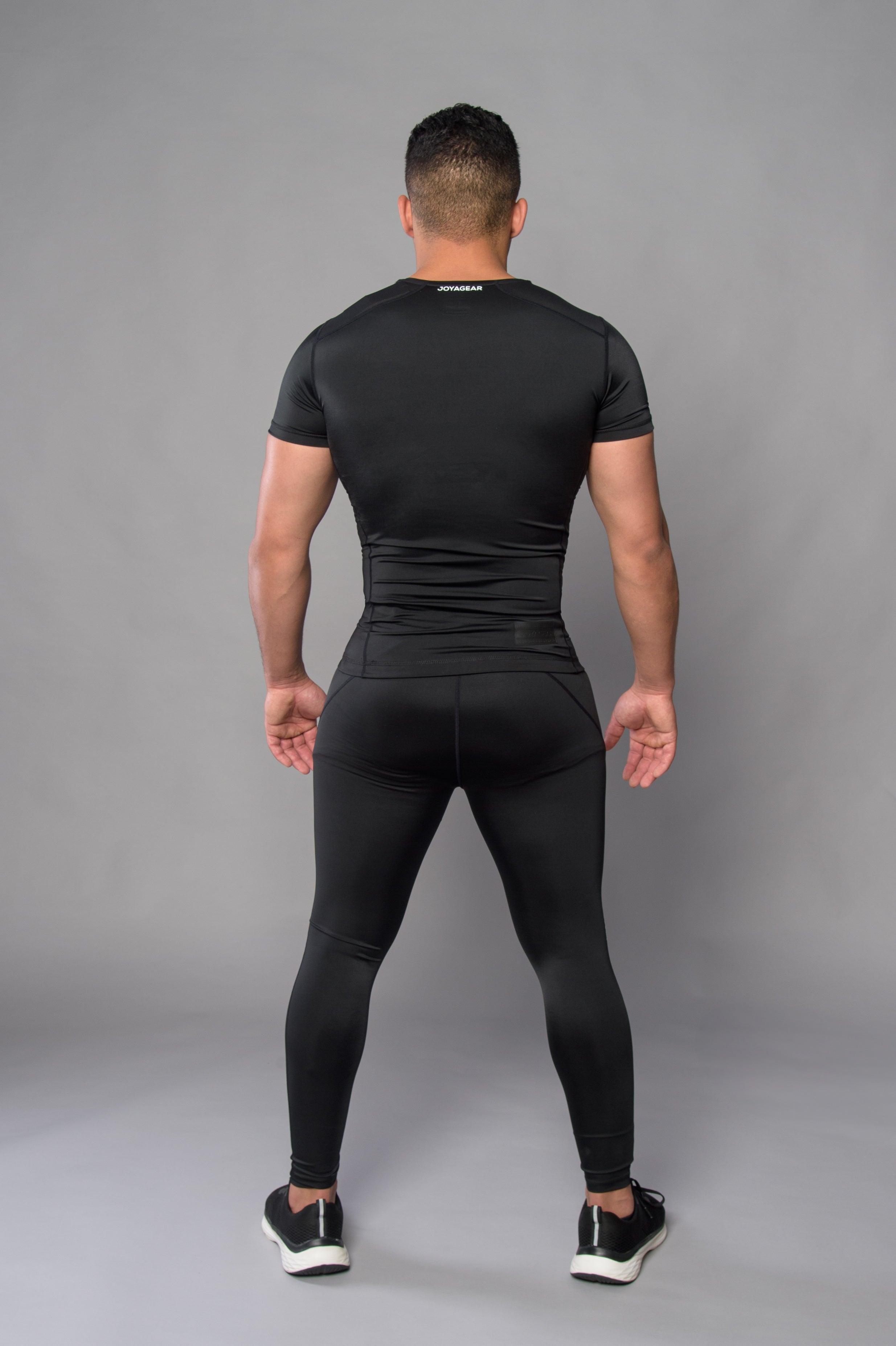 Joya Rashguard Kurze Ärmel - Schwarz/Weiß
