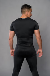 Joya Rashguard Kurze Ärmel - Schwarz/Weiß