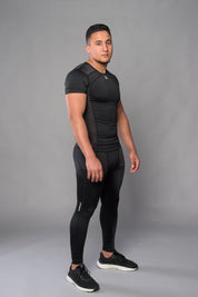 Joya Rashguard Kurze Ärmel - Schwarz/Weiß