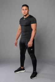 Joya Rashguard Kurze Ärmel - Schwarz/Weiß
