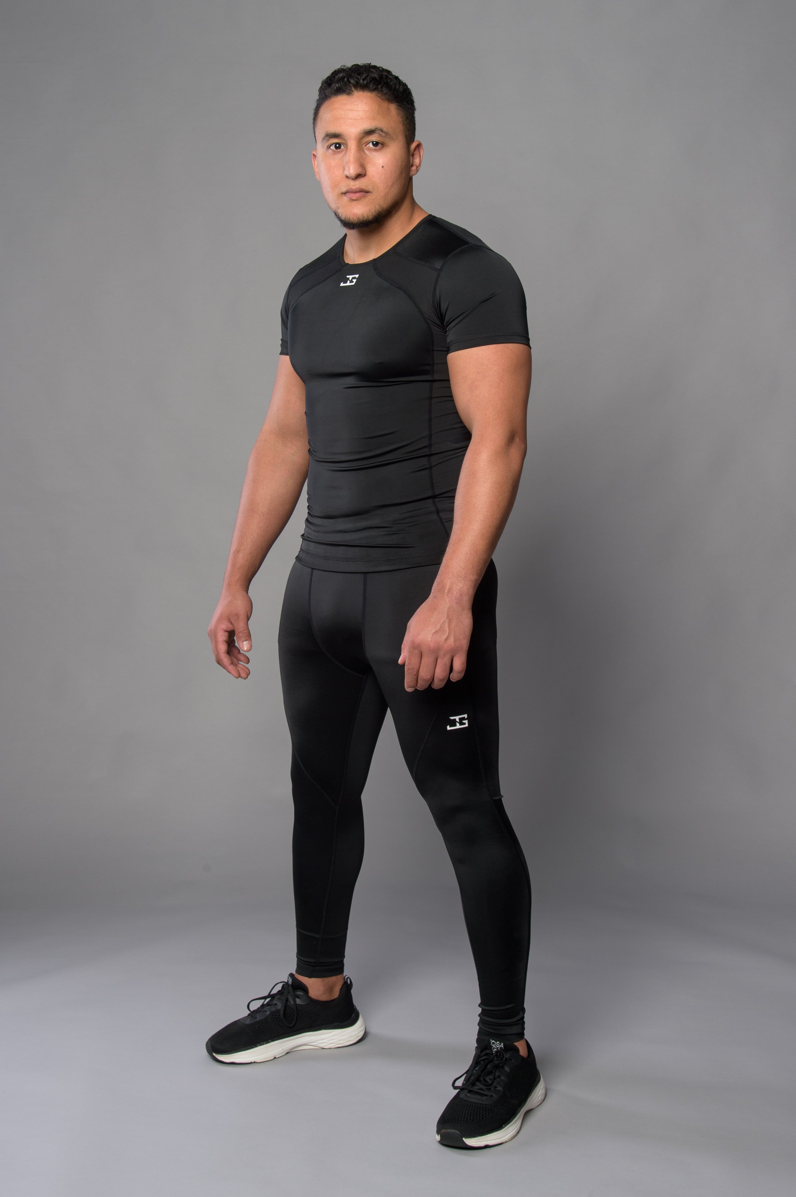 Joya Rashguard Kurze Ärmel - Schwarz/Weiß