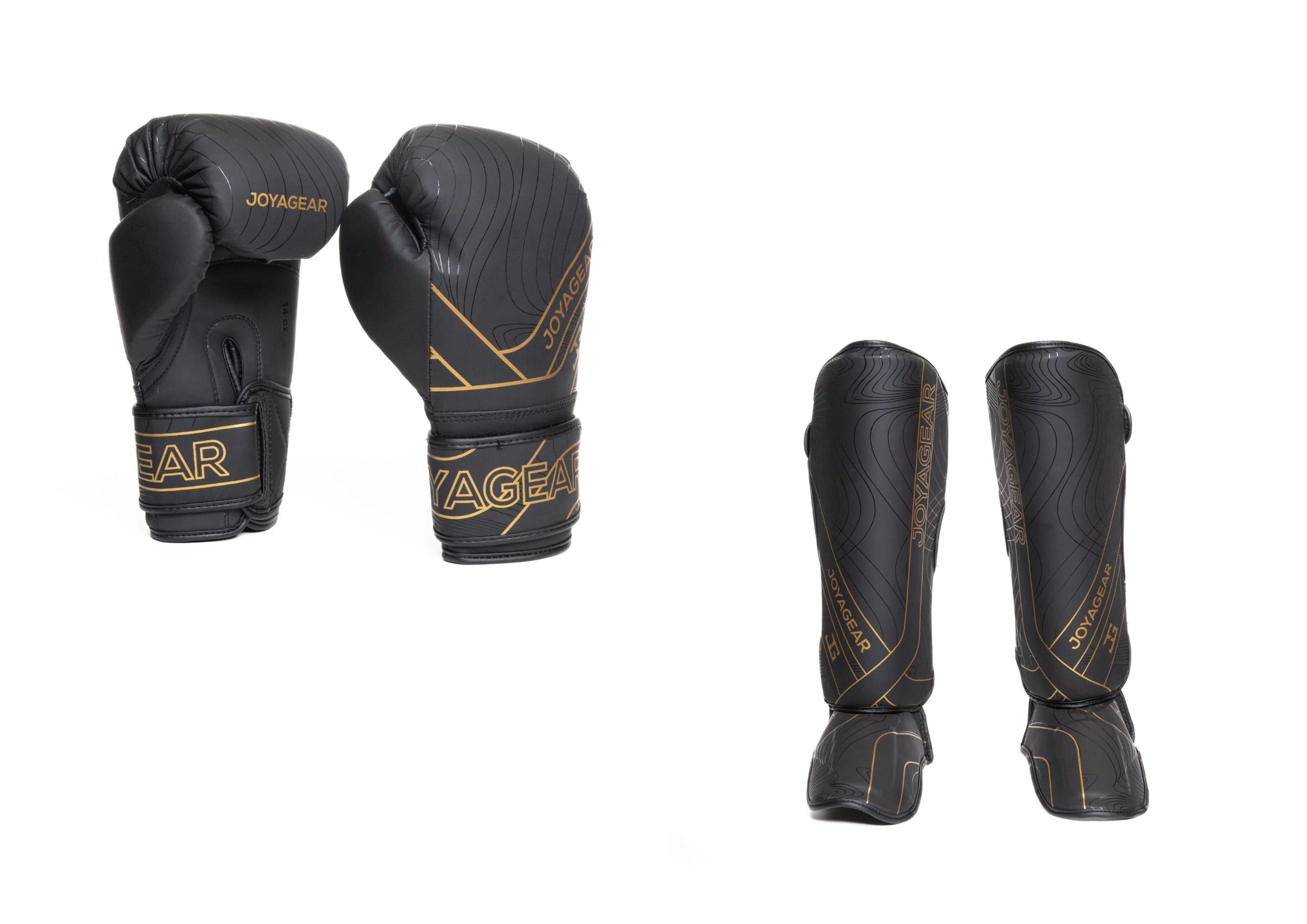 Joyagear Essential Kickbox-Set Schwarz/Gold