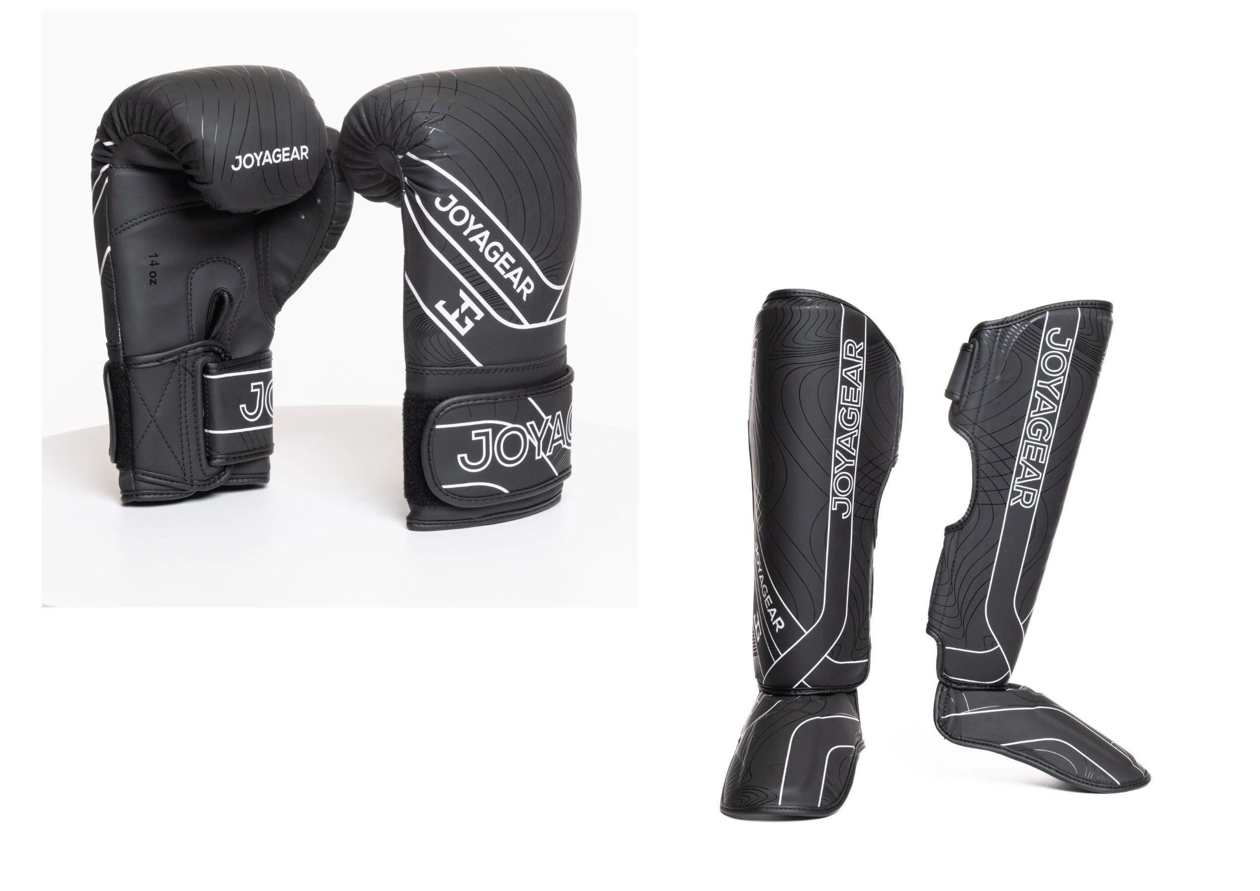 Joyagear Essential Kickbox-Set Schwarz/Weiß
