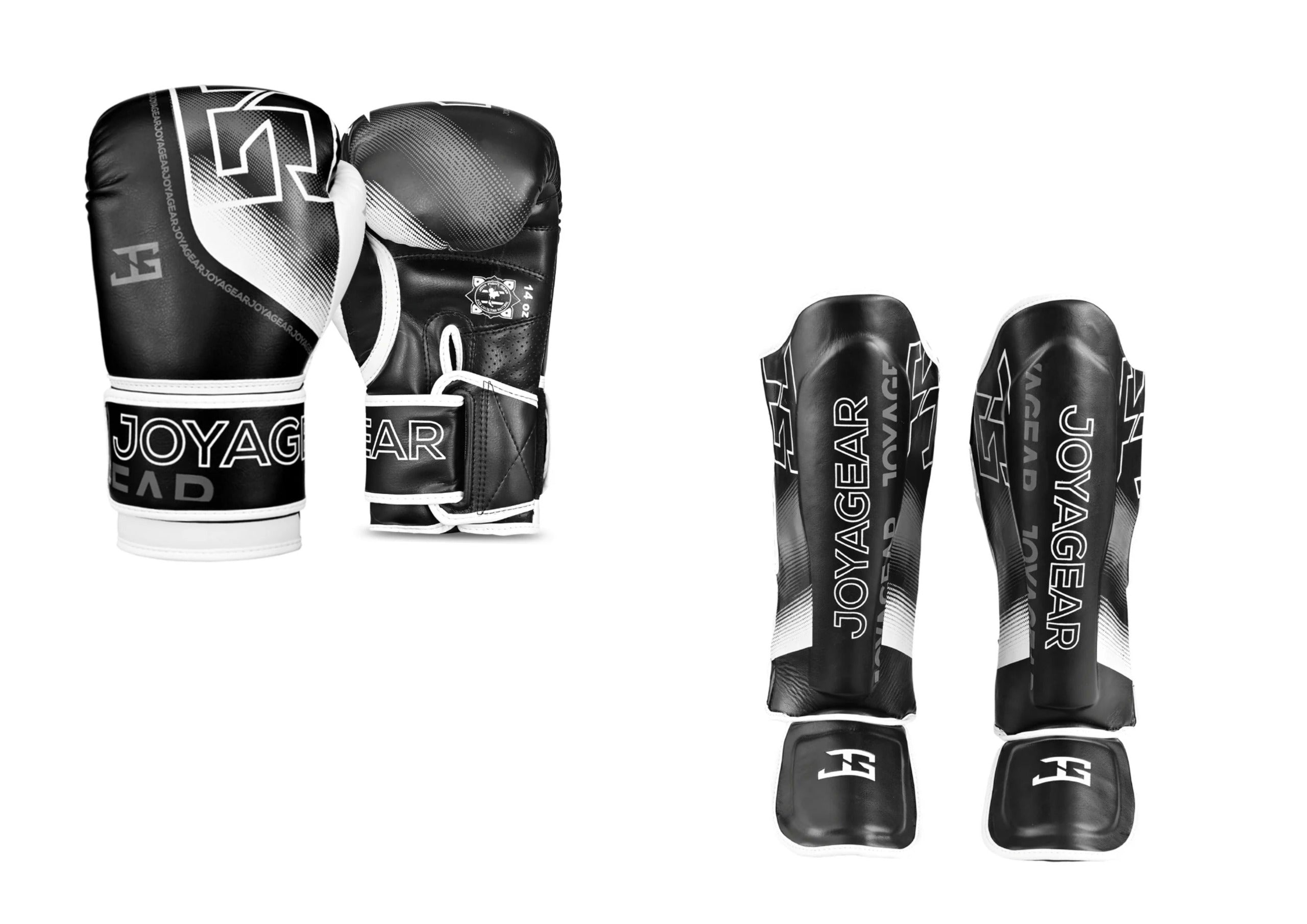 Joyagear Evolution Kickbox-Set Schwarz/Weiß