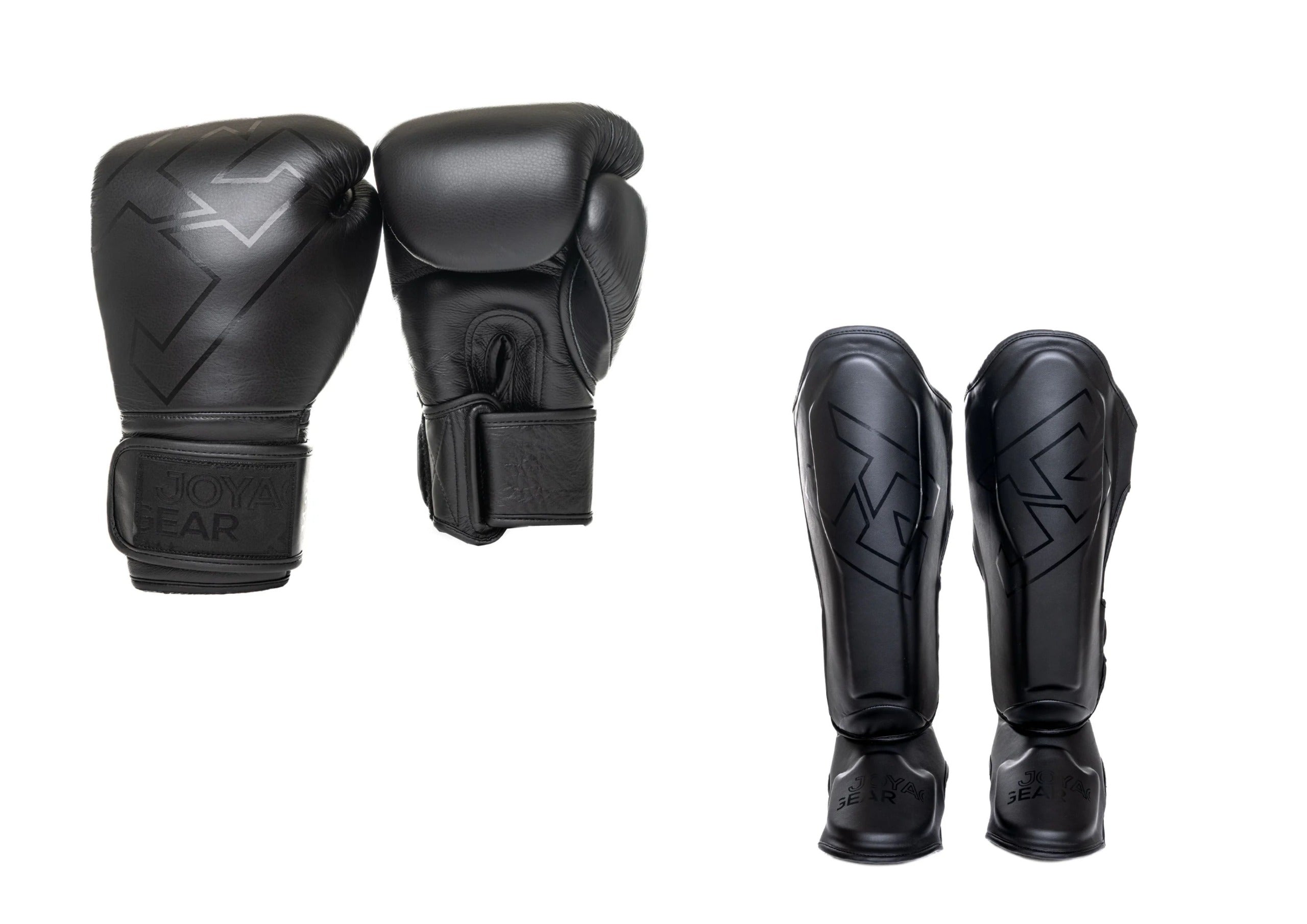 Joyagear Thailand Strike Kickbox-Set Schwarz/Schwarz