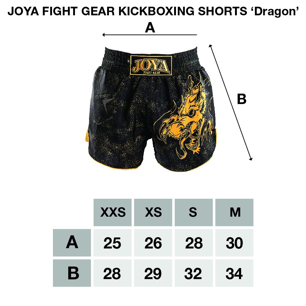 Joya Kickboxhose - Drache - Gold