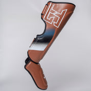 Joyagear Evolution Pro Schienbeinschützer Braun/Weiß