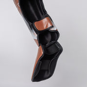 Joyagear Evolution Pro Schienbeinschützer Braun/Weiß