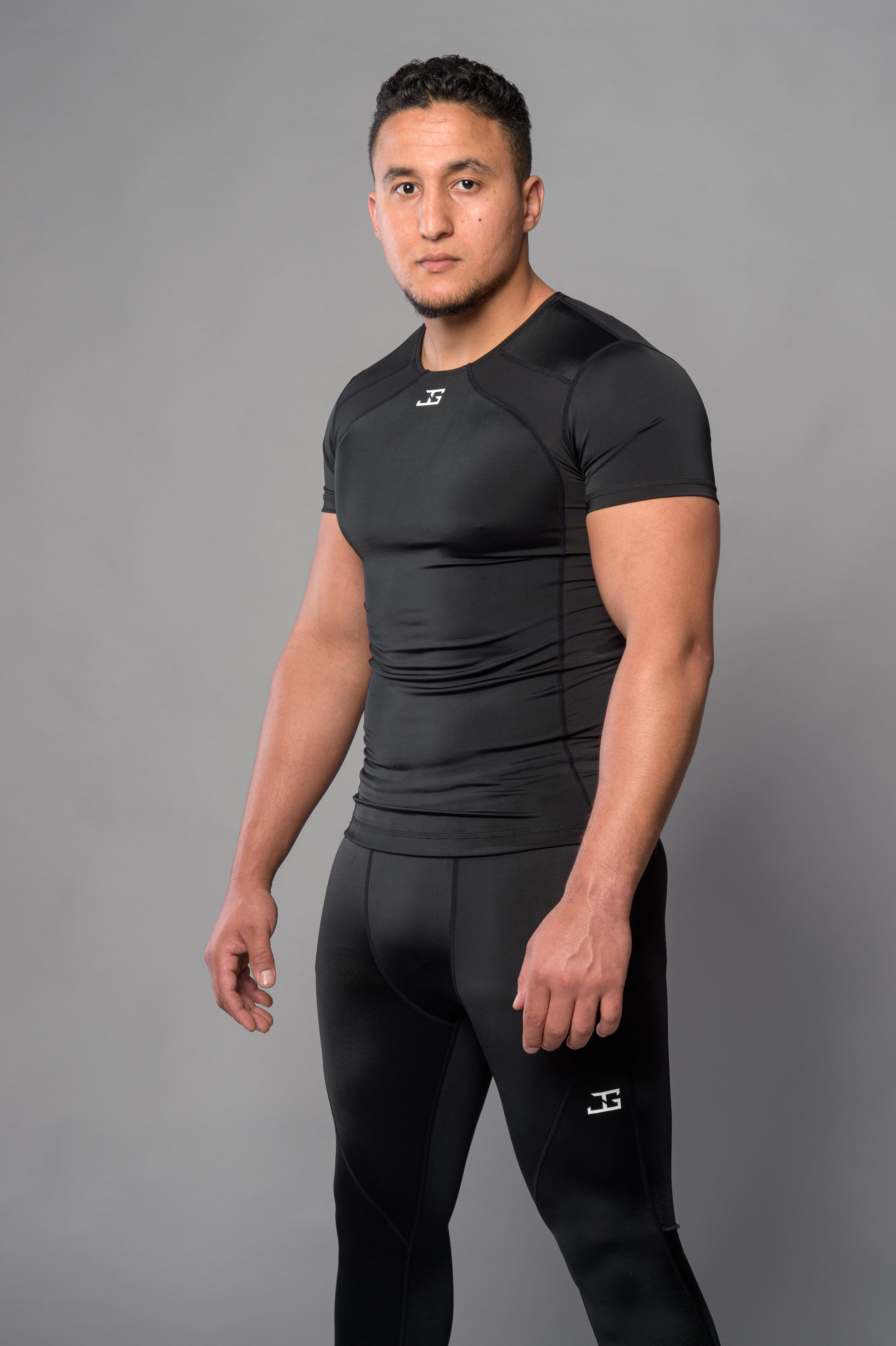 Joya Rashguard Kurze Ärmel - Schwarz/Weiß