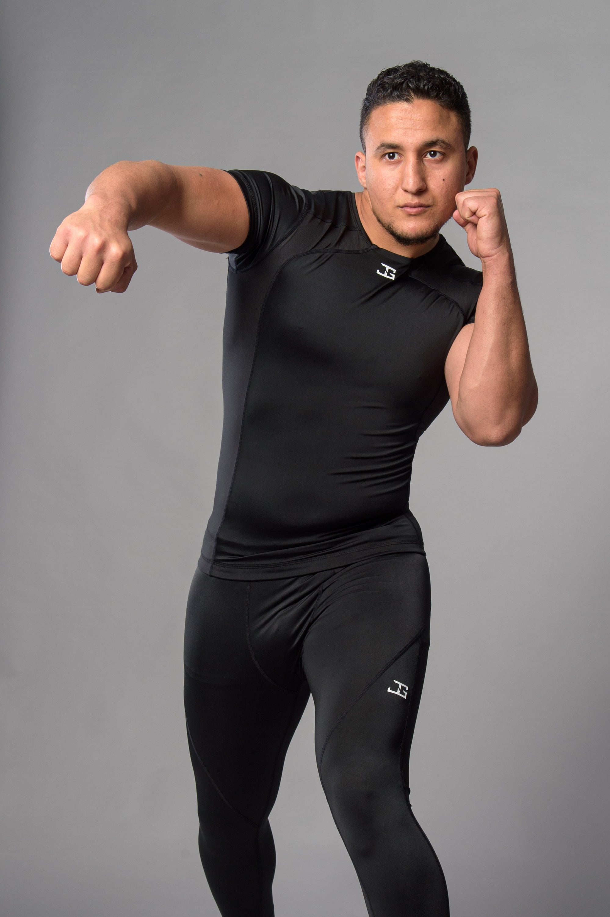 Joya Rashguard Kurze Ärmel - Schwarz/Weiß